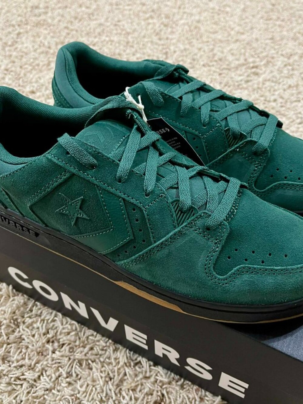 Converse Men's CL98 Suede Low Top Sneakers Shoes Green, Size 12 (New)